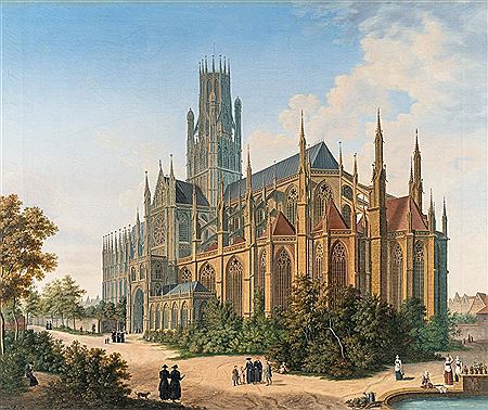 The abbey of Saint Ouen in Rouen