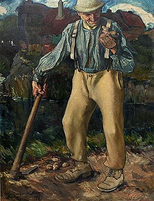 Bauer beim Kartoffelroden by Willi Hans Burger-Willing - Auction record, sale price, and art valuation. Compare with similar artists and explore comparable artworks.