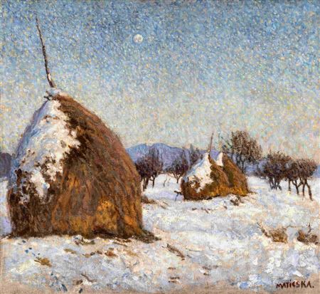 Sunny Winter Day in Nagybanya (Klatromret in Winter), 1903