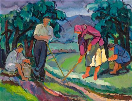 Carpathains, 1947 by Bela Erdelyi - Auction record, sale price, and art valuation. Compare with similar artists and explore comparable artworks.