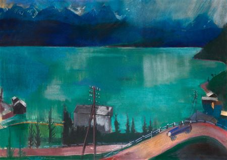 Walchensee (Road at the Lake), 1927