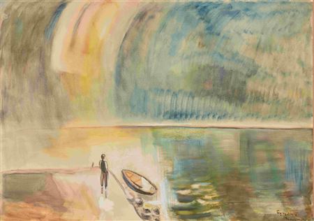 Rainbow over Lake Balaton (After the Storm), c.1938