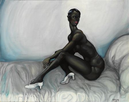 Black Nude in Patent Leather Shoes, 1929