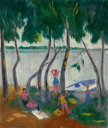 Sample artwork by Arisztid Szendy (1903 - 1972), known for painting - View similar artists and auction records