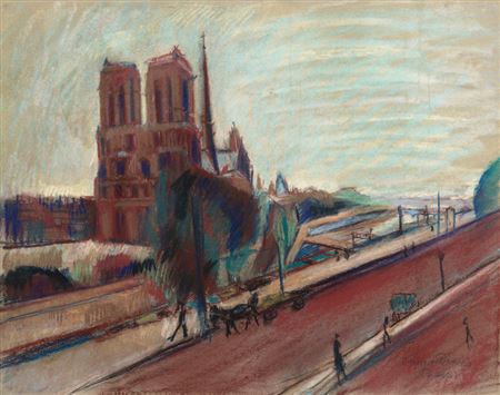Notre-Dame (Paris), 1920s by Rudolph Diener-Denos - Auction record, sale price, and art valuation. Compare with similar artists and explore comparable artworks.