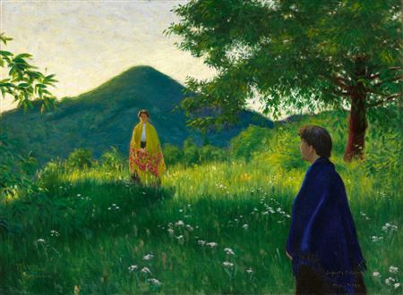 Afternoon Sunshine in Nagybánya, 1908 by Peter Ratz - Auction record, sale price, and art valuation. Compare with similar artists and explore comparable artworks.