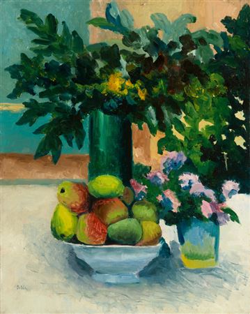 Still Life with Apples and Flowers, circa 1910