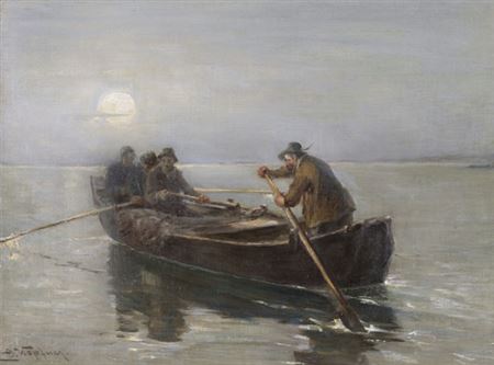 Fischer bei Mondschein, 1915-1920.
