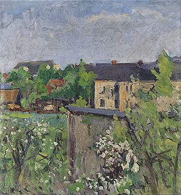 Hinterhofgärten in Groß-Borstel. Wohl um 1940/50