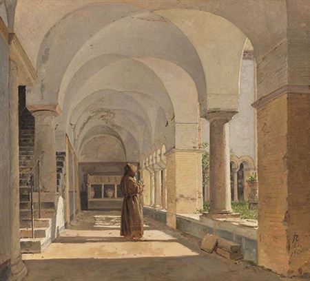 Kreuzgang von San Lorenzo fuori le mura, Rom by Jorgen Roed - Auction record, sale price, and art valuation. Compare with similar artists and explore comparable artworks.