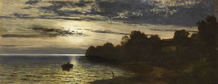 Mondnacht über dem See by Eduard Schleich I - Auction record, sale price, and art valuation. Compare with similar artists and explore comparable artworks.