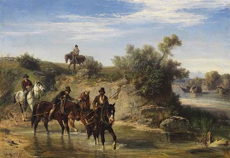 Wasserfurt an der Isar bei Tölz