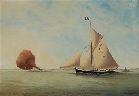 Rescue of the star balloon of the seas, captain Valère Lecomte.
