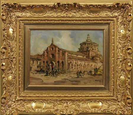 Sample artwork by Egidio Riva (1866 - 1946), known for painting - View similar artists and auction records