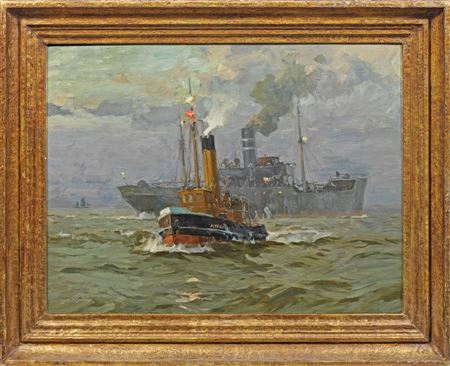 "Lotsendampfer" / ("At the" old love "Cuxhaven)"