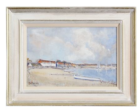 Farm and buildings at Burnham Norton, North Norfolk and Leaving Blakeney - approaching Wiverton (2) by Desmond Cossey - Auction record, sale price, and art valuation. Compare with similar artists and explore comparable artworks.