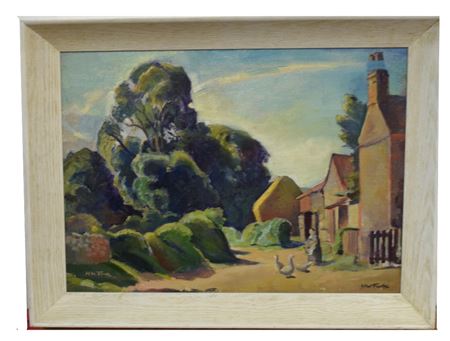 Feeding the geese by Horace W Tuck - Auction record, sale price, and art valuation. Compare with similar artists and explore comparable artworks.