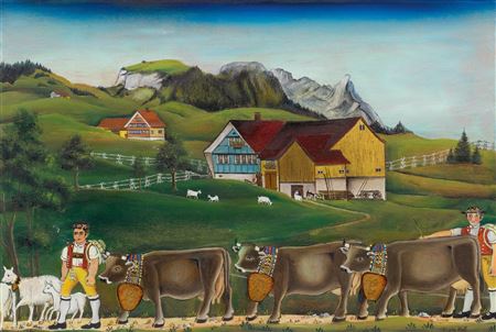 Triebern with Ebenalp and Öhrli. by Sibylle Neff - Auction record, sale price, and art valuation. Compare with similar artists and explore comparable artworks.