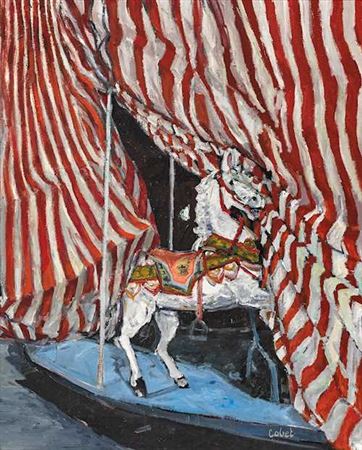 Carousel horse. by Konrad Bettler - Auction record, sale price, and art valuation. Compare with similar artists and explore comparable artworks.