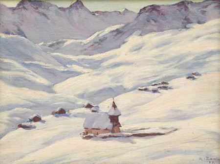 Mountain church Arosa.