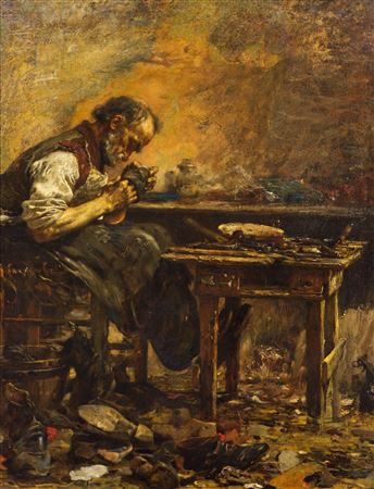 Il Ciabattino (The shoemaker). Circa 1884/85.