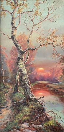 Sunset on the river