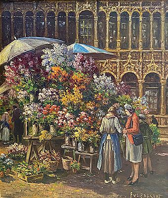 The Flower Market in Brussels