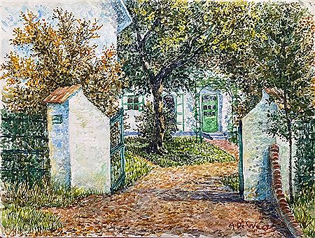 The entrance to the garden