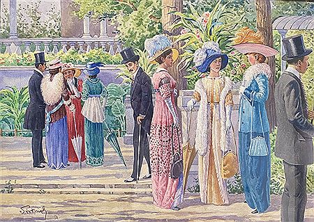 The Elegants at the Garden Party