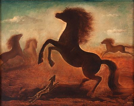 Cavalos e Cachorro