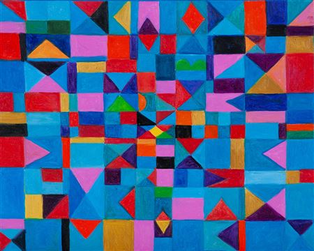 Tan Gran em Rosa e Azul by Marysia Portinari - Auction record, sale price, and art valuation. Compare with similar artists and explore comparable artworks.