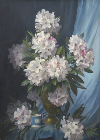 Vase of Rododendrons