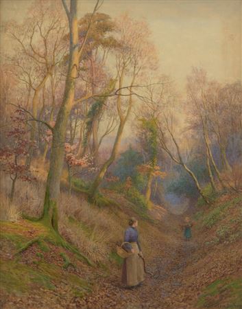 In the Heart of the Forest by Walter Follen Bishop - Auction record, sale price, and art valuation. Compare with similar artists and explore comparable artworks.