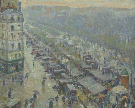 Saturday Market Day, Boulevard Edgar Quinet, Paris