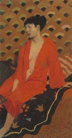 Woman in Orange 2011 by Judy Drew - Auction record, sale price, and art valuation. Compare with similar artists and explore comparable artworks.