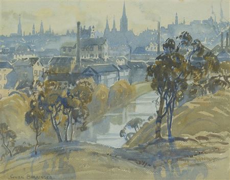 Distant Melbourne by Gwendoline Barringer - Auction record, sale price, and art valuation. Compare with similar artists and explore comparable artworks.