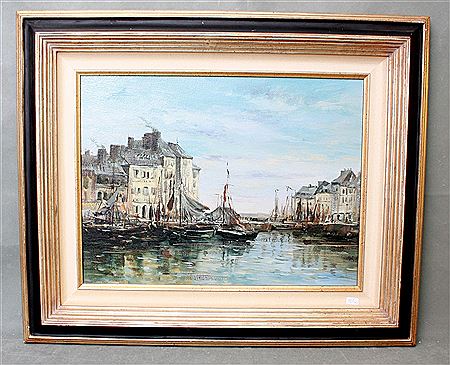 Mediterranean harbor view of Le Havre