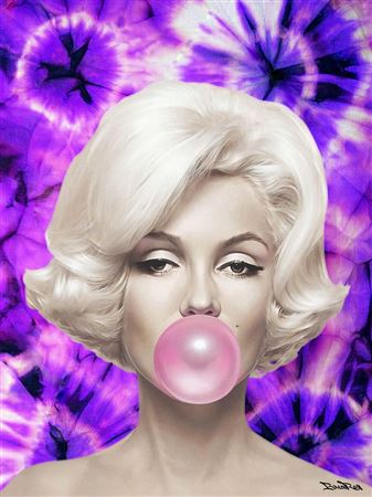 "Marilyn Ballon, Tie and dye, Purple"