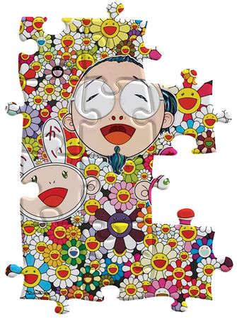 Puzzle tribute to Murakami, Multicolor