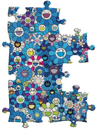Murakami tribute puzzle, Blue