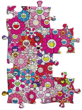 Murakami tribute puzzle, Pink