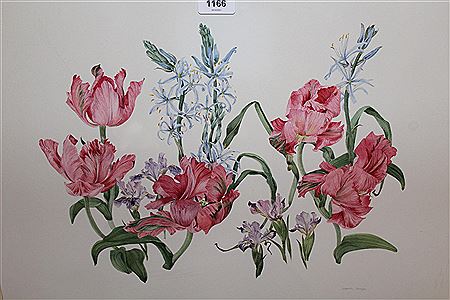 Study of tulips by Elspeth Harrigan - Auction record, sale price, and art valuation. Compare with similar artists and explore comparable artworks.