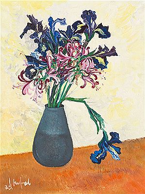 Floral Still Life, 1975 by Franz Anton Coufal - Auction record, sale price, and art valuation. Compare with similar artists and explore comparable artworks.
