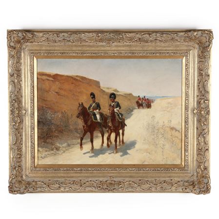 Military Procession in the Desert