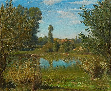 WOODED RIVER LANDSCAPE
