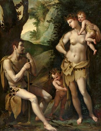 Adam and Eve with Cain and Abel