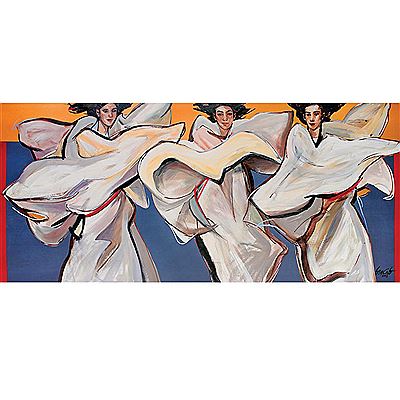 Sample artwork by Ben (Benedicto) Reyes Cabrera (Born 1942), known for abstract and realist figure and genre painting, handmade paper, sculpture - View similar artists and auction records