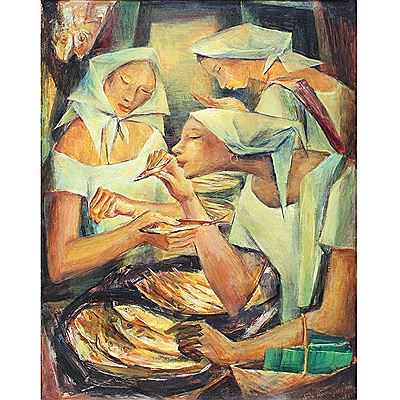 Tinapa Vendors by Anita Corpus Magsaysay-Ho - Auction record, sale price, and art valuation. Compare with similar artists and explore comparable artworks.