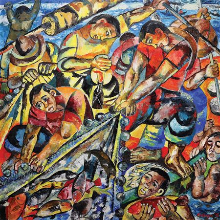 Fishermen by Norma Jaciledo Belleza - Auction record, sale price, and art valuation. Compare with similar artists and explore comparable artworks.
