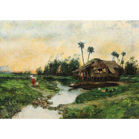Vista de los Orillas del Rio de Napindan (View of Napindan Channel in Old Taguig)
